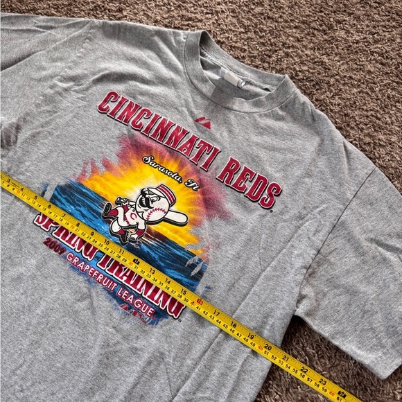 Cincinnati Reds 2009 Spring Training T Shirt Majestic Men Size Large - Picture 3 of 5
